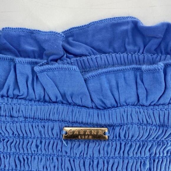 Cabana Life Women's Blue Eyelet Midi Dress Size S - Picture 7 of 10